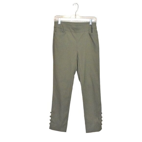 Chico's Pullon Pants Olive Green Size 00R/ 2 - Picture 1 of 13